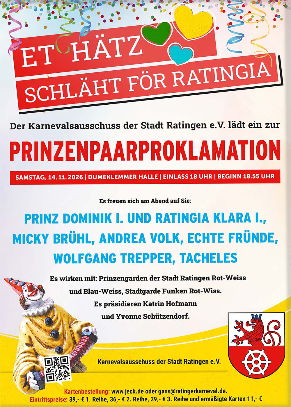 Prinzenpaarproklamation 2026/27